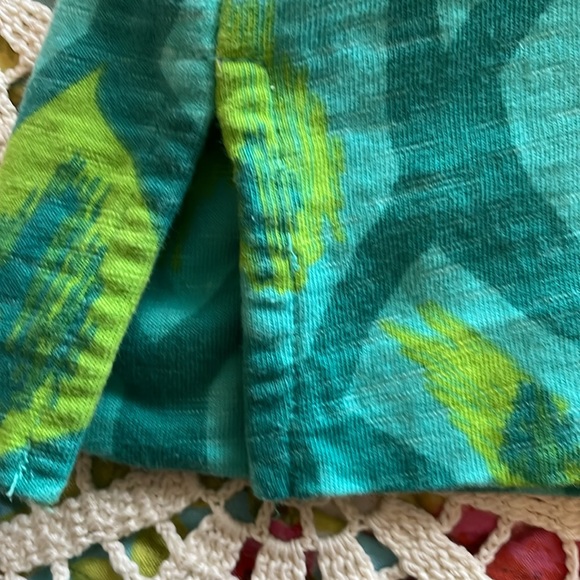 Hatley blue green small summer shift dress nice condition. Notched collar - Picture 7 of 7